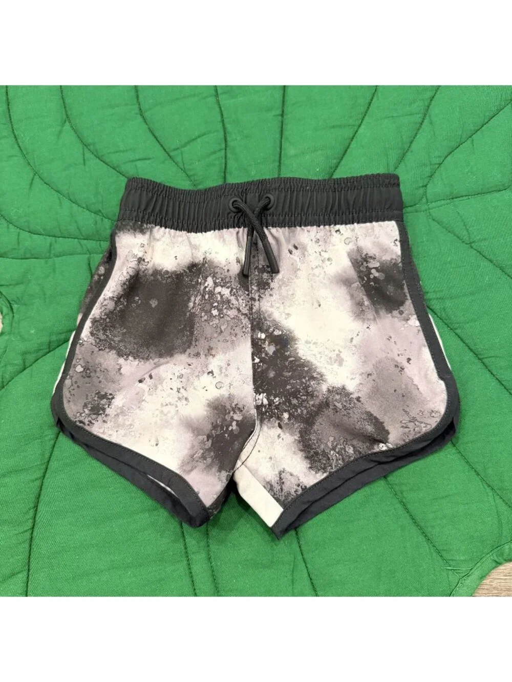 Little Bipsy Toddler Boy 2-3 Black Gray Tie Dye Swim Trunks